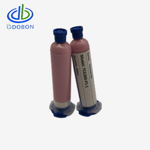 Close-up of pink thermal gel showing smooth texture, ideal for LED heat dissipation