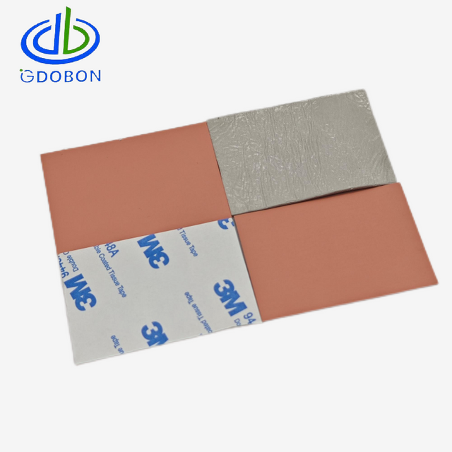 1W/Mk Ultra-conforming Fiberglass Reinforced on One Side Silicone Pad for LED Light